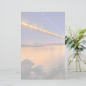Twilight, George Washington BridgePalisades, NJ. Briefpapier (Staand voorkant)