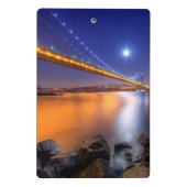 Twilight, George Washington BridgePalisades, NJ. Mini Klembord (Achterkant)