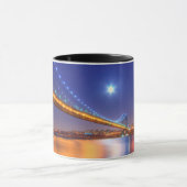Twilight, George Washington BridgePalisades, NJ. Mok (Midden)