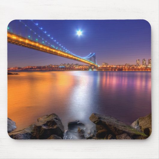 Twilight, George Washington BridgePalisades, NJ. Muismat (Voorkant)