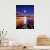 Twilight, George Washington BridgePalisades, NJ. Poster (Keuken)