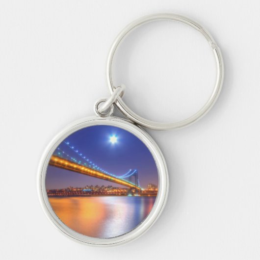 Twilight, George Washington BridgePalisades, NJ. Sleutelhanger (Voorkant)