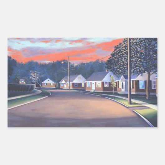 Twilight Glow 1997 Rechthoekige Sticker (Voorkant)
