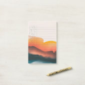 Twilight Gradient: Ink & Sky Post-it® Notes (Op bureau)