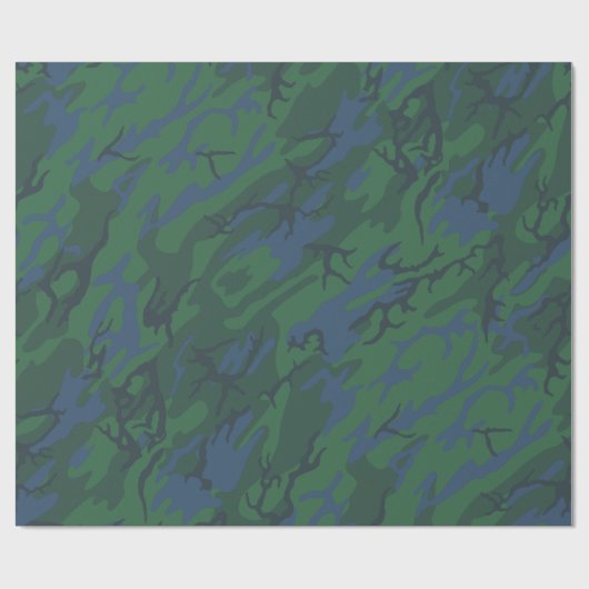 Twilight Green Camo Cadeaupapier (Vlak)