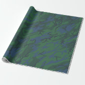 Twilight Green Camo Cadeaupapier (Uitgerold)