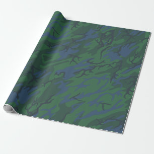 Twilight Green Camo Cadeaupapier
