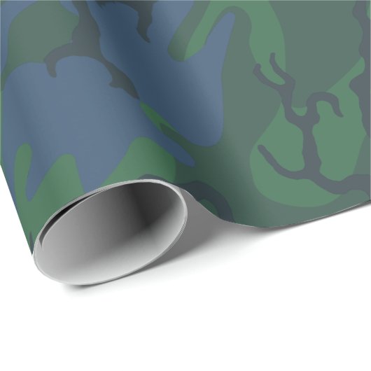 Twilight Green Camo Cadeaupapier (Rol Hoek)