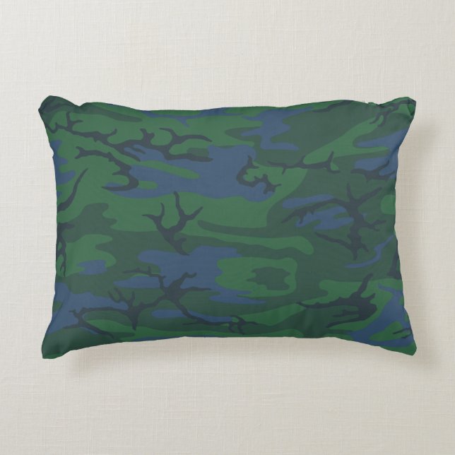 Twilight Green Camo Sierkussen Decoratief Kussen (Voorkant)