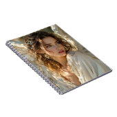 Twilight Guardian - Engel van vergulde vleugels Notitieboek (Rechterzijde)