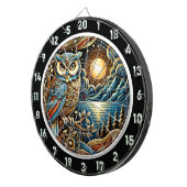 Twilight Guardian Uil Dartboard Art Dartbord (Voorkant Rechts)