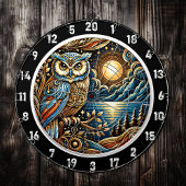 Twilight Guardian Uil Dartboard Art Dartbord