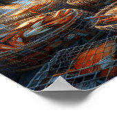 Twilight Harvest Vissers verzamelen krabben 16x12 Poster (Hoek)