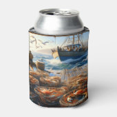 Twilight Harvest vissers verzamelen krabben Blikjeskoeler (Blikje Voorkant)