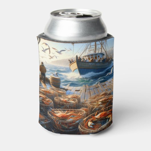 Twilight Harvest vissers verzamelen krabben Blikjeskoeler (Blikje Achterkant)