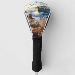 Twilight Harvest vissers verzamelen krabben Golfheadcover