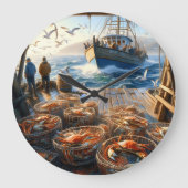 Twilight Harvest vissers verzamelen krabben Grote Klok (Voorkant)