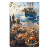 Twilight Harvest vissers verzamelen krabben Mini Klembord (Achterkant)