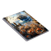 Twilight Harvest vissers verzamelen krabben Notitieboek (Rechterzijde)