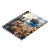 Twilight Harvest vissers verzamelen krabben Notitieboek (Linkerzijde)