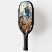 Twilight Harvest vissers verzamelen krabben Pickleball Paddle (Links)