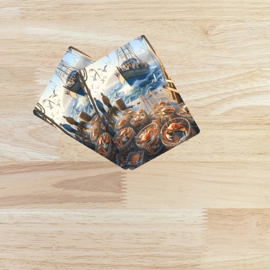 Twilight Harvest vissers verzamelen krabben Pokerkaarten