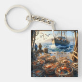 Twilight Harvest vissers verzamelen krabben Sleutelhanger (Voorkant)