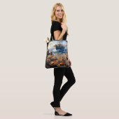 Twilight Harvest vissers verzamelen krabben Tote Bag (Op model)
