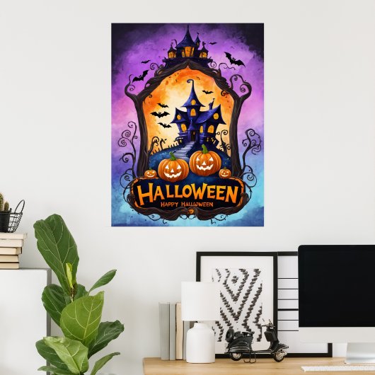 Twilight Haunt: een grillig Halloween-avontuur Poster (Thuiskantoor)