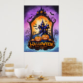 Twilight Haunt: een grillig Halloween-avontuur Poster (Keuken)
