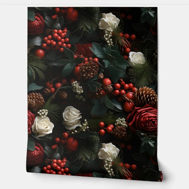 Twilight Holiday Enchantment Botanical Behang (Afrollen)