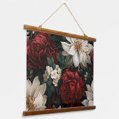 Twilight Holiday Enchantment Botanical Hangend Wandkleed (Gebogen)