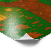 Twilight in het bamboebos – Kimono Girl Foto Afdruk (Hoek)