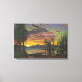 Twilight, Lake Tahoe, c.1870s (olie op canvas) Canvas Afdruk (Voorkant)