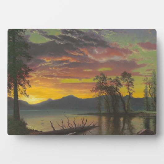 Twilight, Lake Tahoe, c.1870s (olie op canvas) Fotoplaat (voorkant)