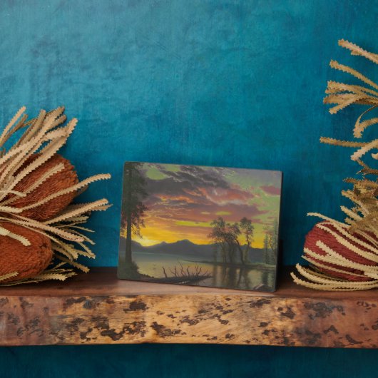 Twilight, Lake Tahoe, c.1870s (olie op canvas) Fotoplaat (Zijkant)