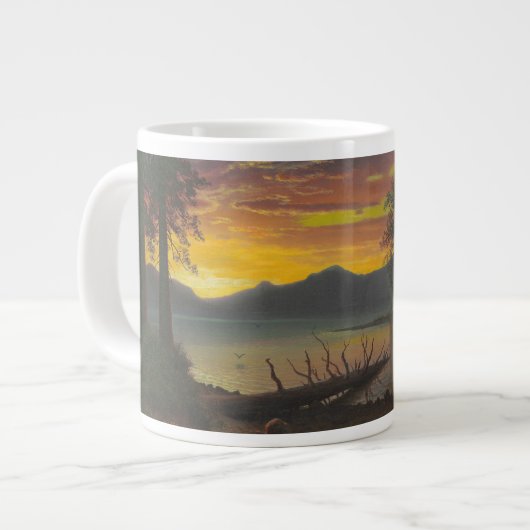 Twilight, Lake Tahoe, c.1870s (olie op canvas) Grote Koffiekop (Links)