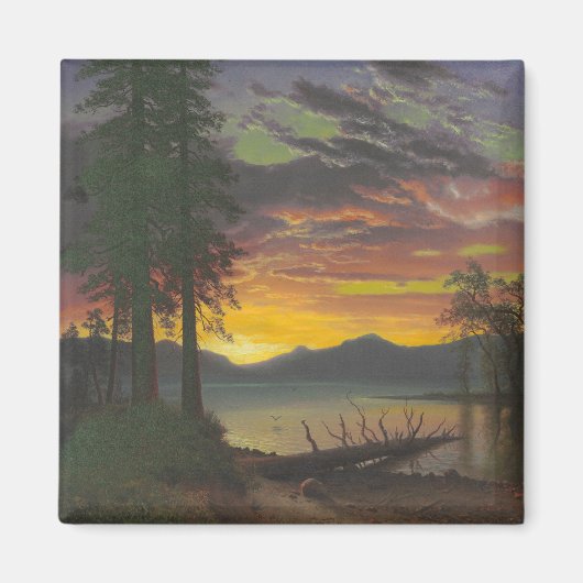 Twilight, Lake Tahoe, c.1870s (olie op canvas) Magneet (Voorkant)