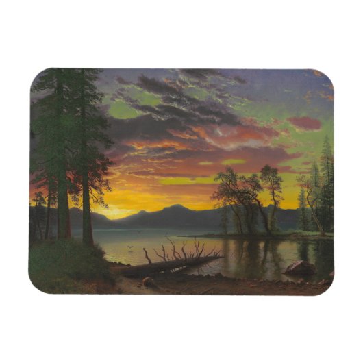 Twilight, Lake Tahoe, c.1870s (olie op canvas) Magneet (Horizontaal)