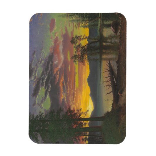 Twilight, Lake Tahoe, c.1870s (olie op canvas) Magneet (Verticaal)