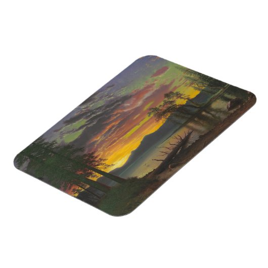 Twilight, Lake Tahoe, c.1870s (olie op canvas) Magneet (Linkerzijde)