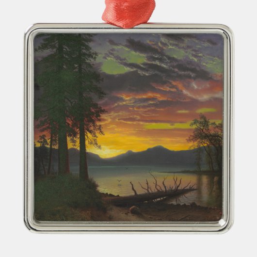 Twilight, Lake Tahoe, c.1870s (olie op canvas) Metalen Ornament (Voorkant)