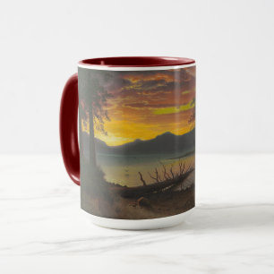 Twilight, Lake Tahoe, c.1870s (olie op canvas) Mok