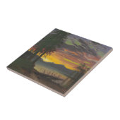 Twilight, Lake Tahoe, c.1870s (olie op canvas) Tegeltje (Zijkant)