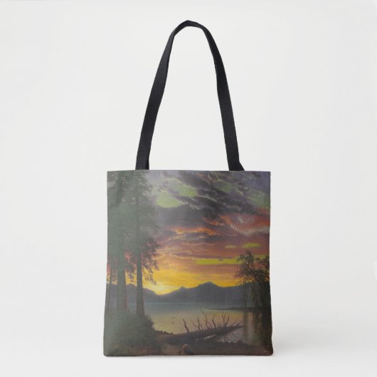 Twilight, Lake Tahoe, c.1870s (olie op canvas) Tote Bag (Voorkant)