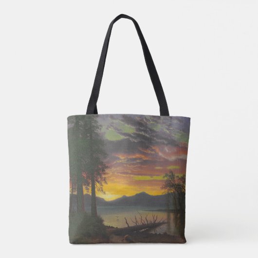 Twilight, Lake Tahoe, c.1870s (olie op canvas) Tote Bag (Achterkant)