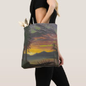 Twilight, Lake Tahoe, c.1870s (olie op canvas) Tote Bag (Dichtbij)