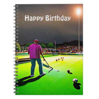 Twilight Lawn Bowls afspelen, Birthday Notitieboek