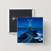 Twilight Lighthouder volgt het licht Vierkante Button 5,1 Cm (Voorkant /achterkant)
