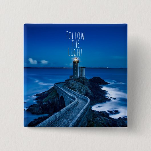 Twilight Lighthouder volgt het licht Vierkante Button 5,1 Cm (Voorkant)